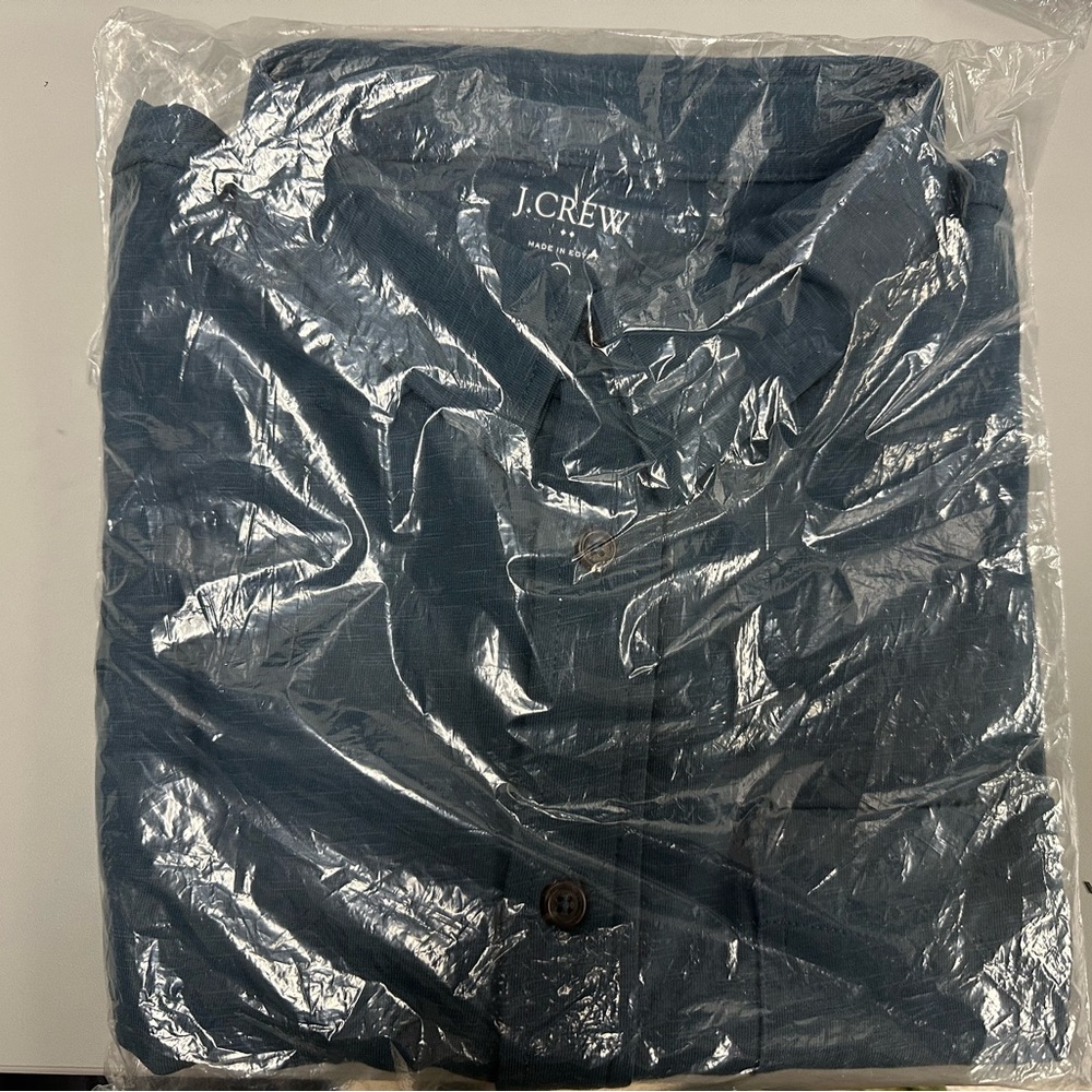 J Crew Garment Dyed Navy Blue Men’s Large New in Bag